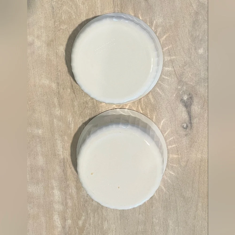 Set of 2 French White CorningWare‎ F-16-B Great Vintage Condition From 19…